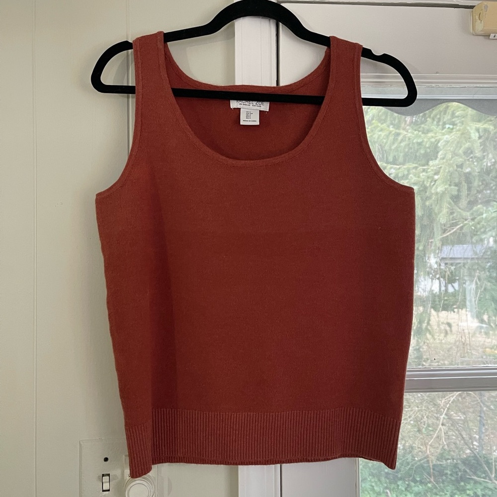 Rachel Zoe sweater vest - Terracotta